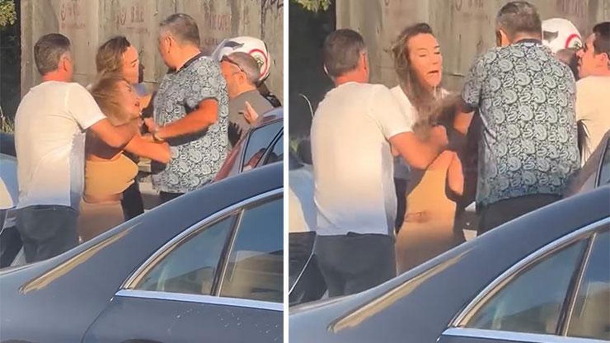 Yol verme kavgası! Kadın sürücüler saç saça baş başa birbirine girdi! Detaylar…