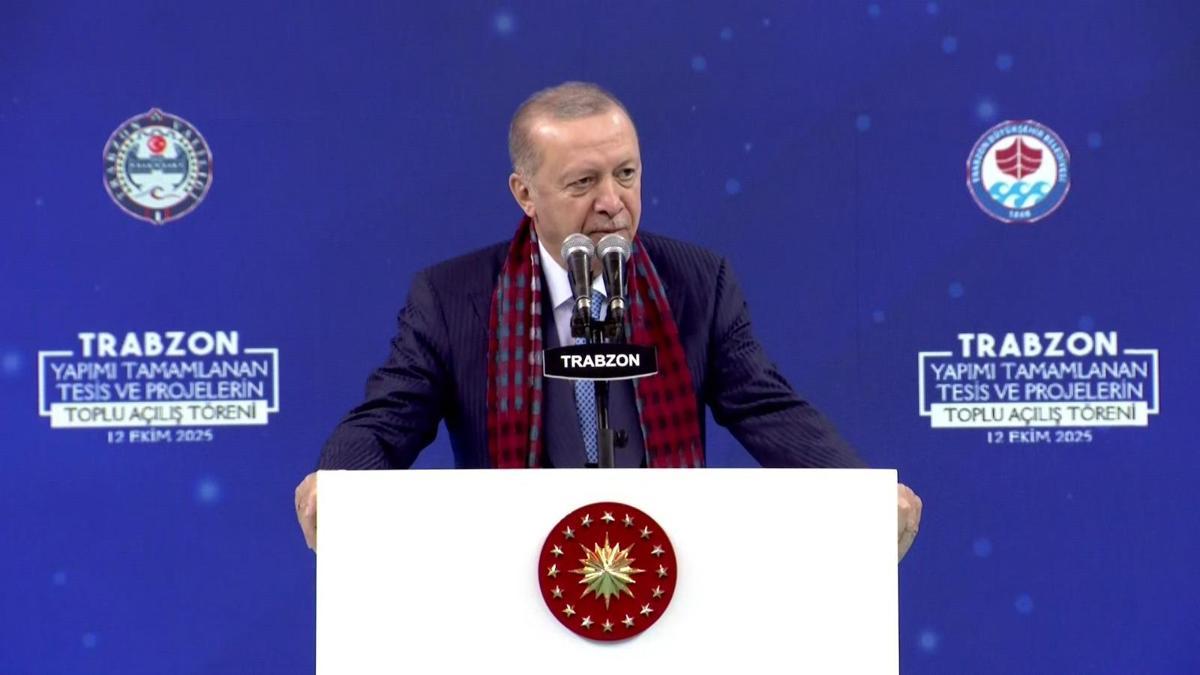 Trabzon’da toplu açılış töreni! Cumhurbaşkanı Erdoğan’dan önemli açıklamalar Detaylar…